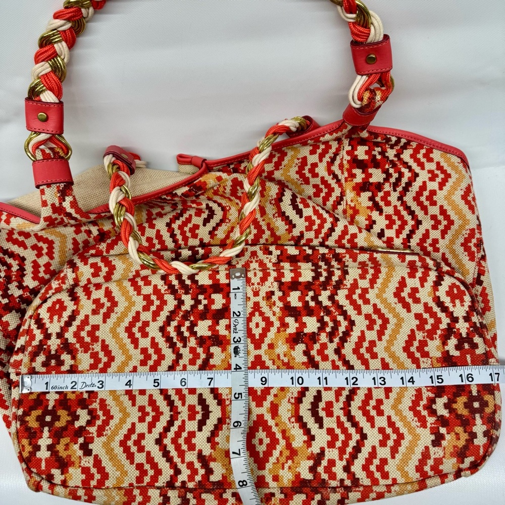 Rafe New York Playa beach bag XL orange multicolor - great condition 23” wide - Picture 11 of 15